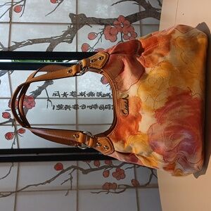 Coach F21897 Ashley Multicolor Floral Print Hobo Purse Handbag